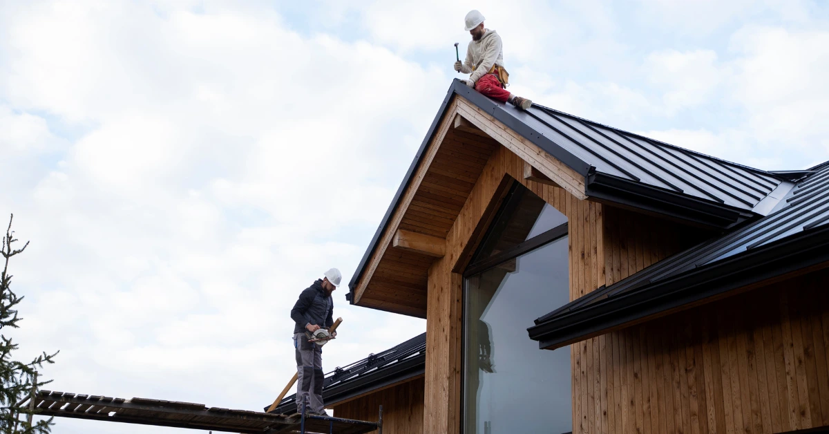 Residential roof installation