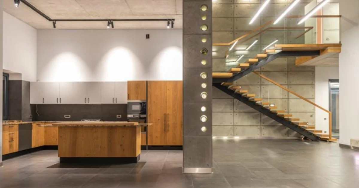 A renovated basement