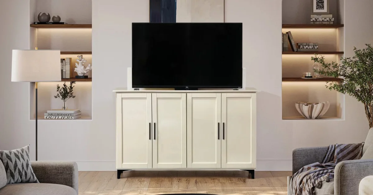 Tv lift cabinet
