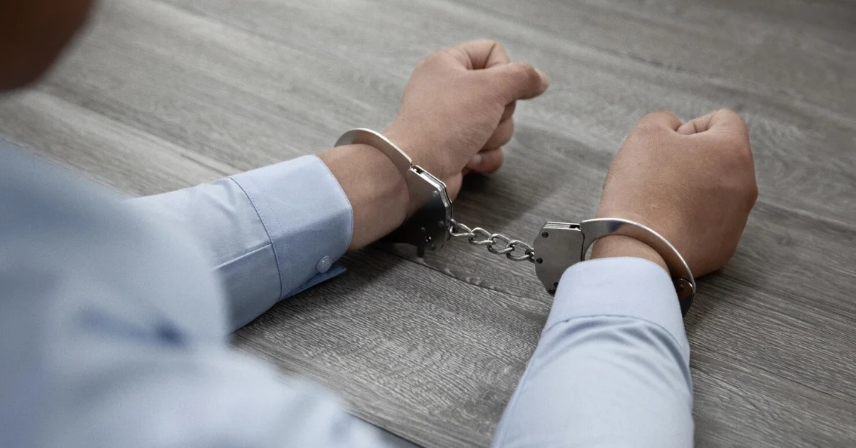 a man in handcuffs