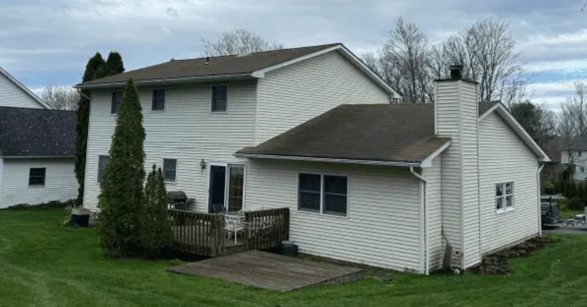a house with new roof