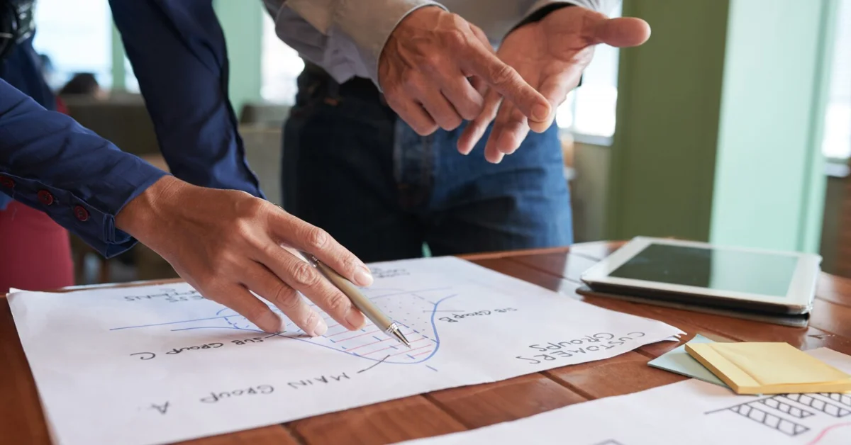 two men planning asset division