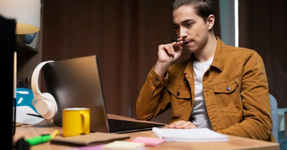 a young digital marketer